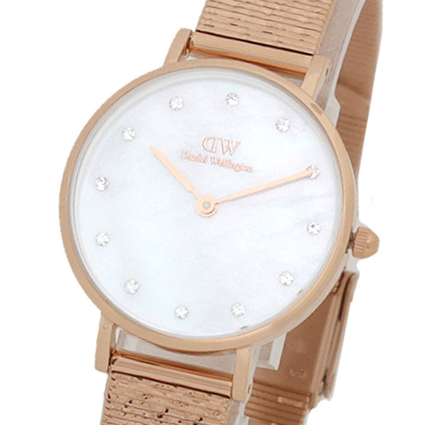 ダニエルウェリントン DANIEL WELLINGTON PETITE LUMINE PRESSED PIANO DW00100590 腕時計 レディース マザーオブパールホワイト クオーツ
